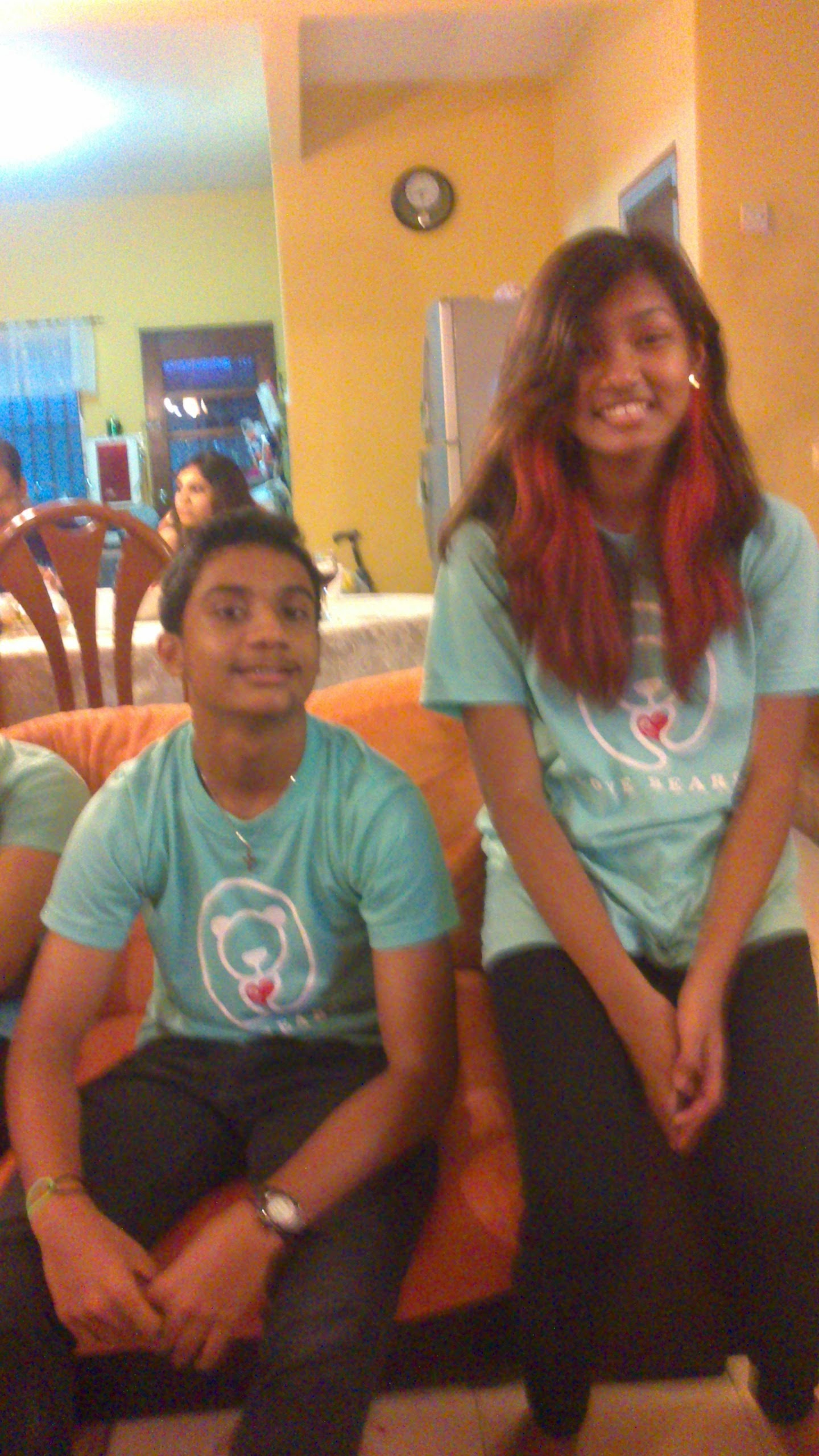 Us secretly attempting to take a pic together