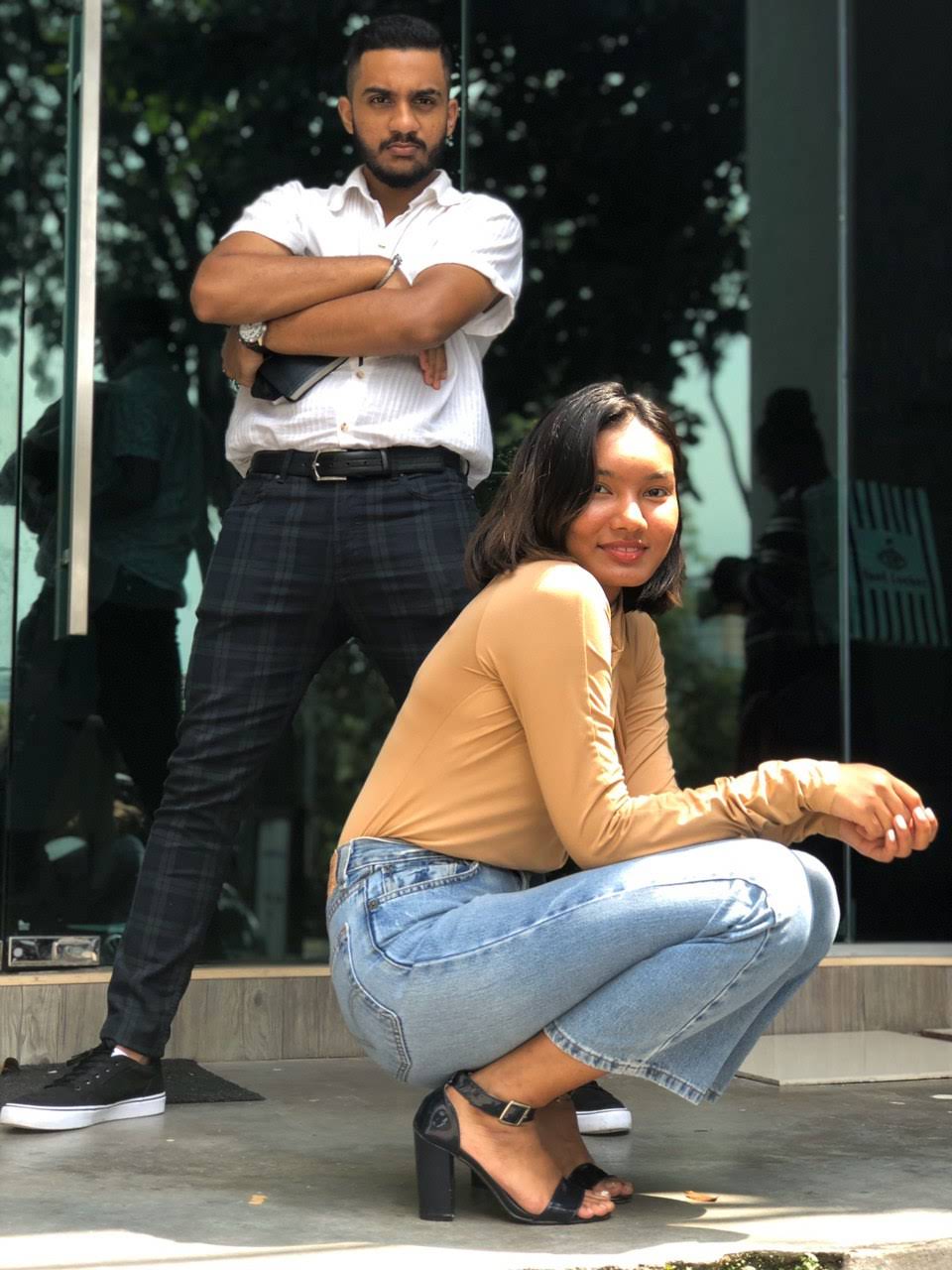 church ootd's before Kevin's stomach grew XD