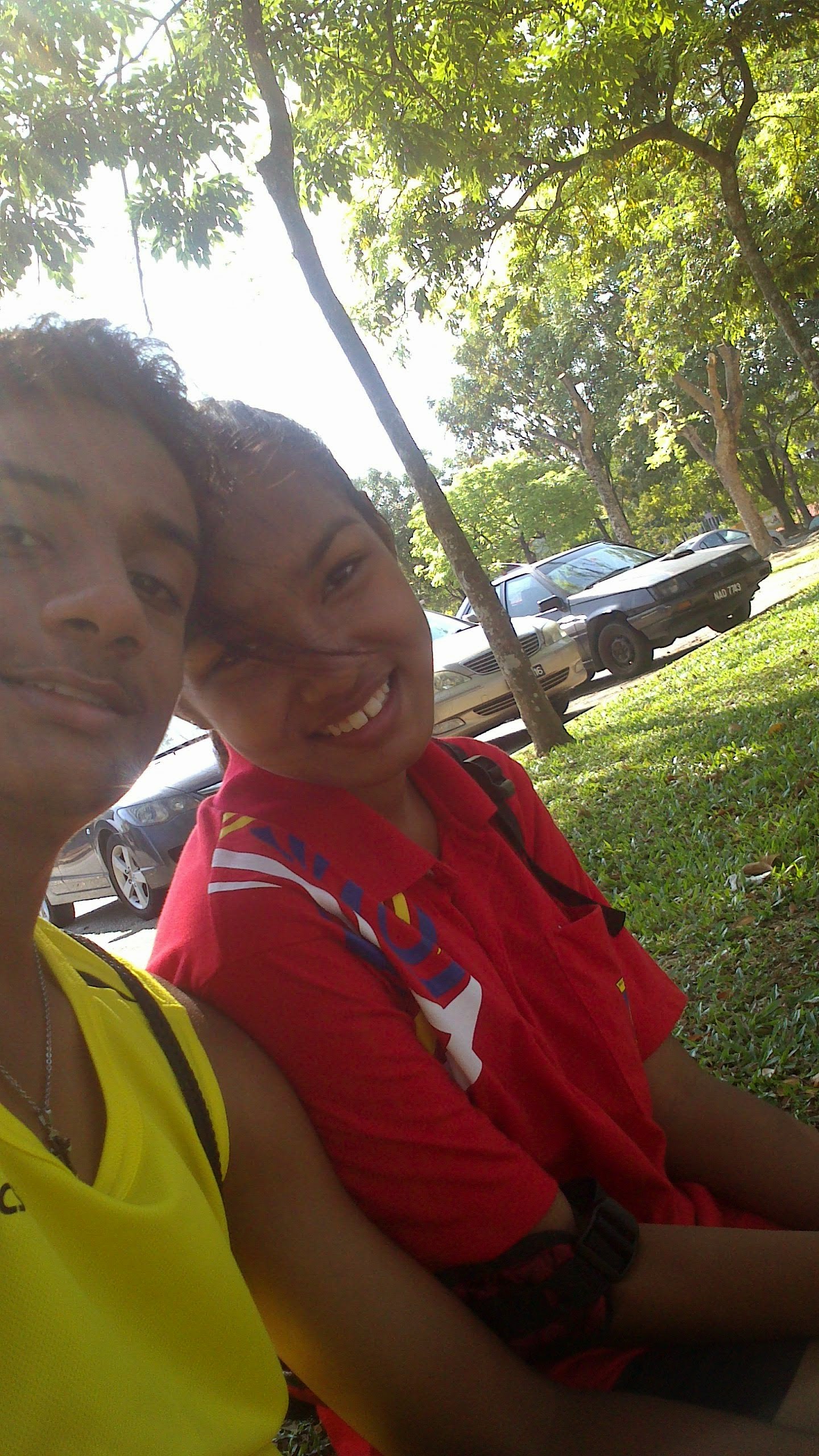 Kevin rode his cacat bicycle all the way to Kota Kemuning to say hey XD